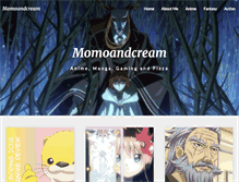 Tablet Screenshot of momoandcream.com